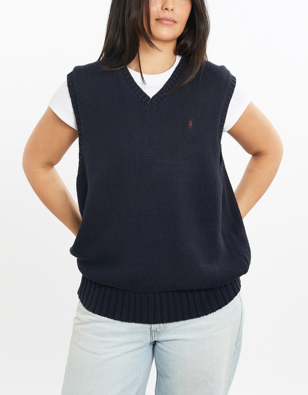 Vintage by The Real Deal - Pre Loved - Vintage 90s Polo Ralph Lauren Knit Sweater Vest