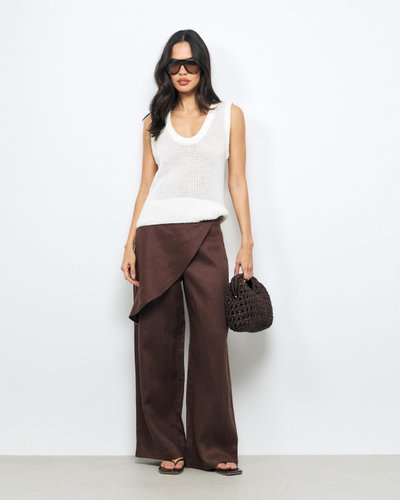 Alyssa Wrap Linen Pants