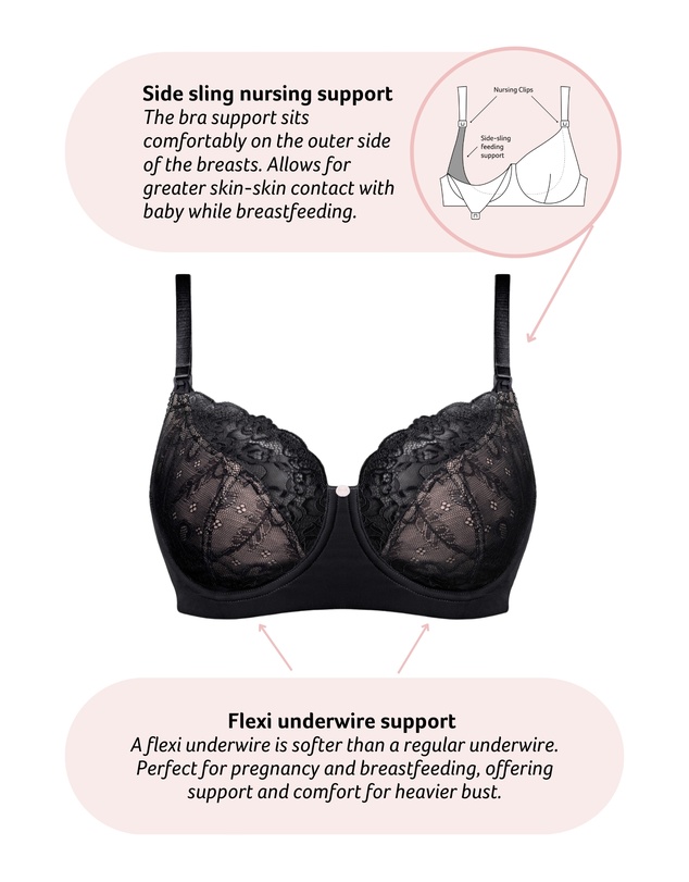 Hotmilk Maternity Lingerie - Temptation Full Cup Nursing Bra - Flexiwire