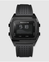 Maxum - Raglan Tide Watch - Black Silicone Strap