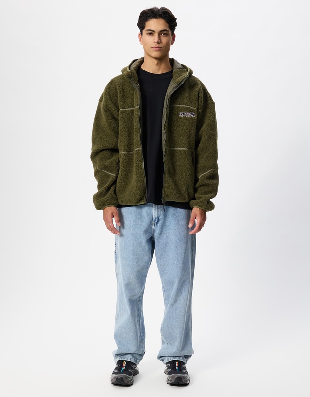Worship - Line Stepper Hooded Sherpa Jacket