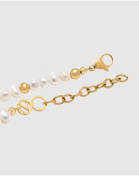 Nialaya Jewellery - Men's Angel Pearl Choker