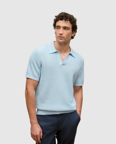 Trenery - Cotton Texture Stitch Polo