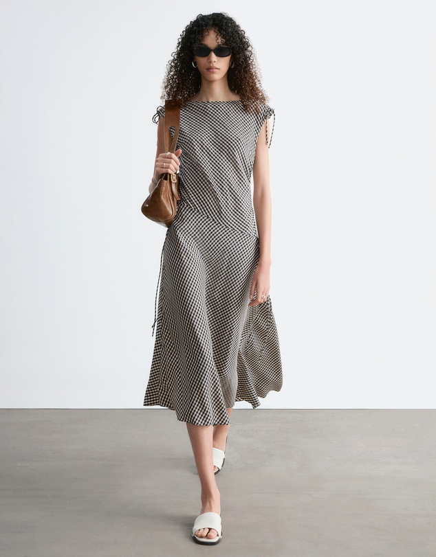& Other Stories - Asymmetric Draped Midi Dress