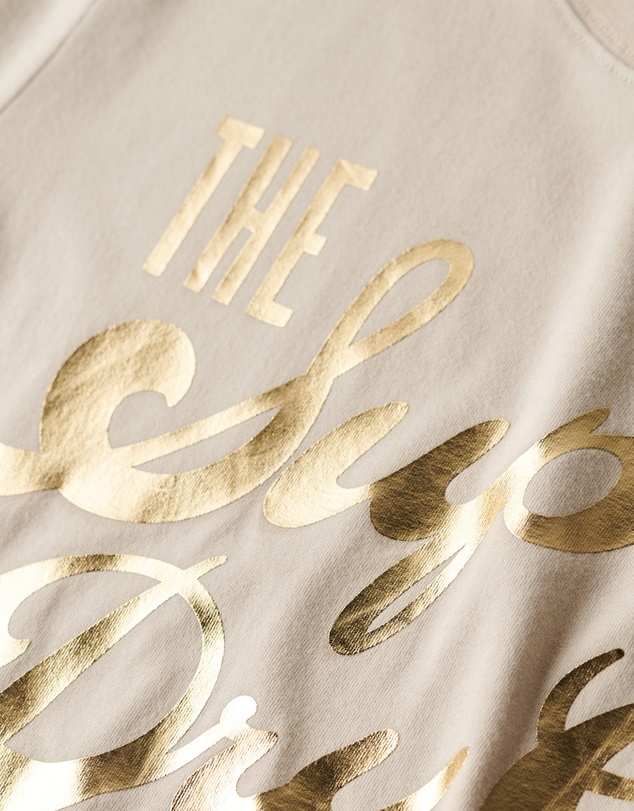 Superdry - Luxe Metallic Logo Relaxed Tee