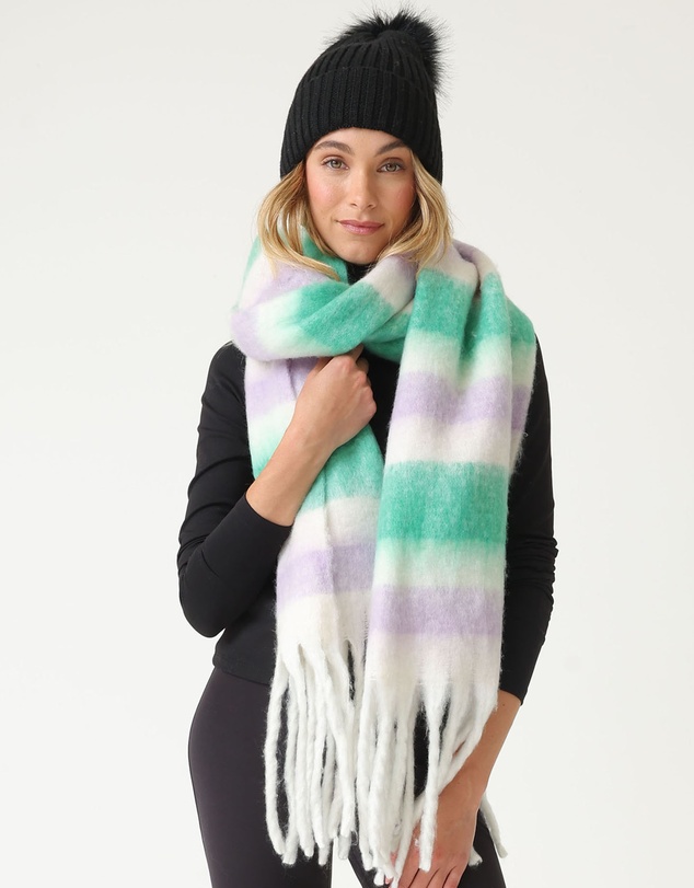 Morgan & Taylor - Jenna Chunky Striped Scarf 
