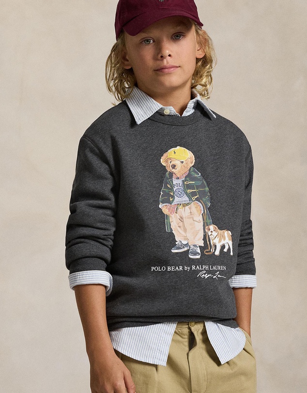 Polo Ralph Lauren - Polo Bear Heathered Fleece Sweatshirt - ICONIC EXCLUSIVE - Teens