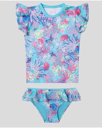 Boardies - Boardies Coral Little Girls Rashie Set