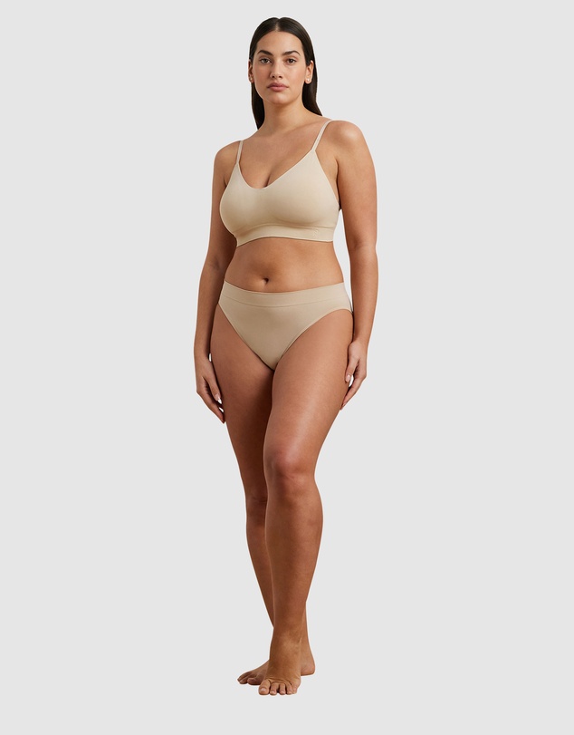 Lauren by Ralph Lauren - Lauren Seamless Recycled Jersey High Leg Bikini Brief