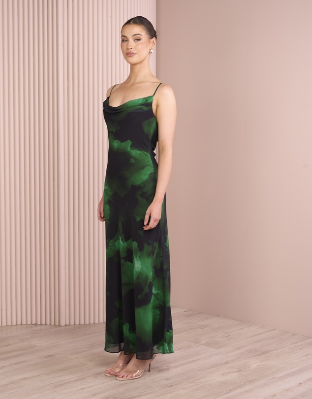 Azzurielle - Ursule Cowl Neck Dress