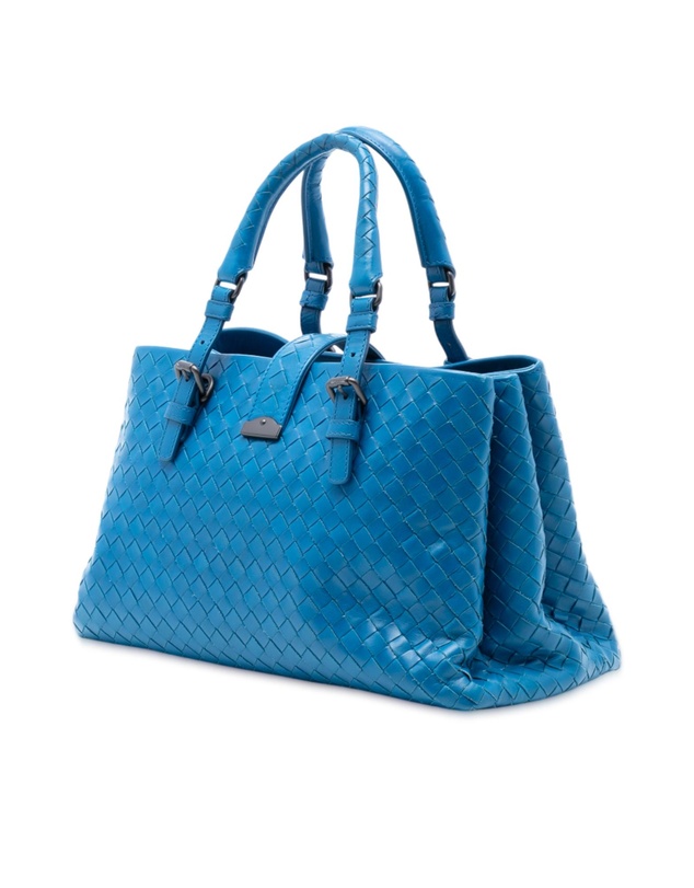 Bottega Veneta - Pre-Loved Small Nappa Intrecciato Roma Satchel