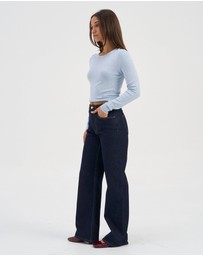 ONLY - Juicy High Waisted Wide Leg Jeans