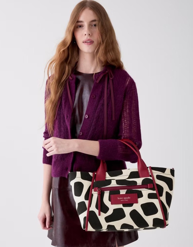 Kate Spade - Dash Giraffe Printed Canvas Tote Bag