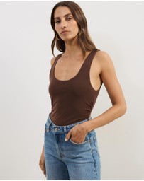 Atmos&Here - Skye Scoop Neck Mesh Tank