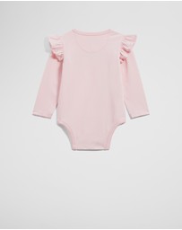 Country Road - Cotton Frill Rib Long Sleeve Bodysuit