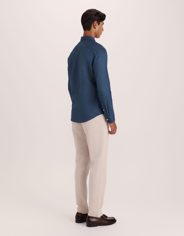 SABA - Reeves Long Sleeve Classic Linen Cotton Shirt