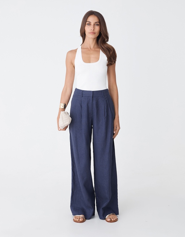 Forcast - Ami Wide Leg Linen Pants