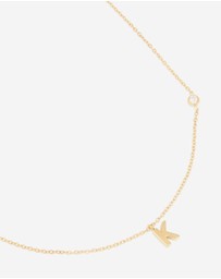 Lovisa - Waterproof Gold Plated Stainless Steel Letter K Dainty Pendant Necklace
