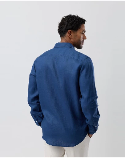 Brooksfield - Linen Casual Long Sleeve