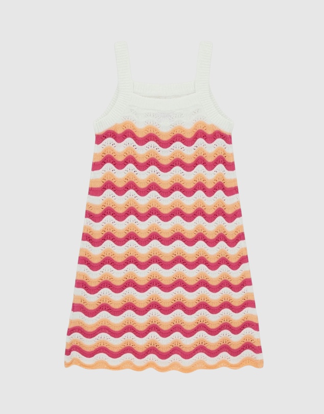 GUESS - Short Sleeve Crochet Dress