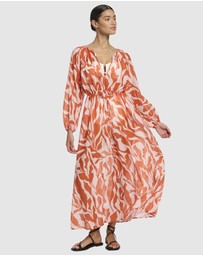 JETS - Sereno Ditsy Long Sleeve Maxi Dress