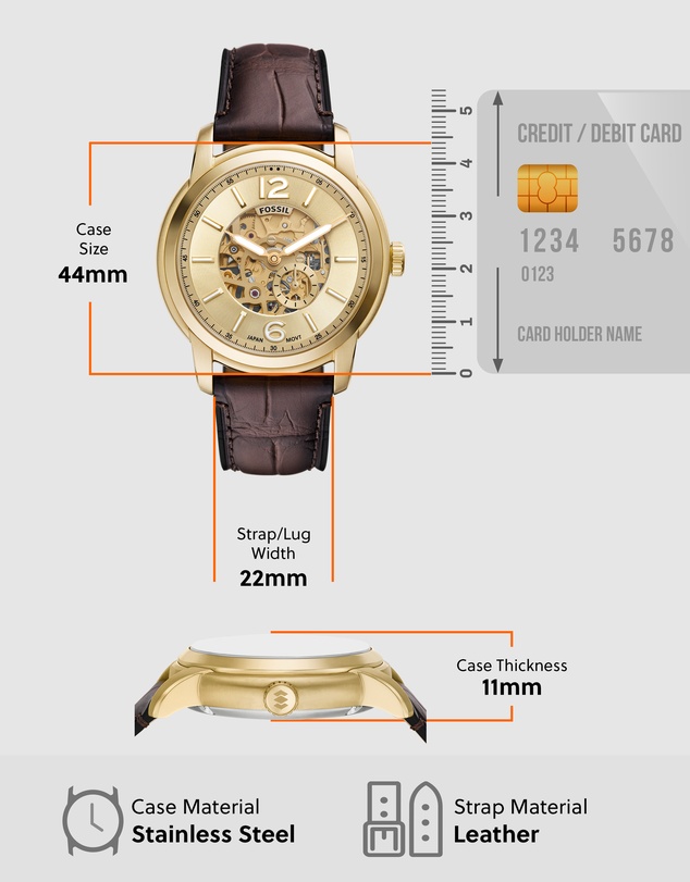 Fossil - Fossil Heritage Brown Analogue Watch