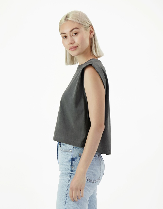 American Apparel - Heavyweight Garment Dyed Women's Muscle T-Shirt