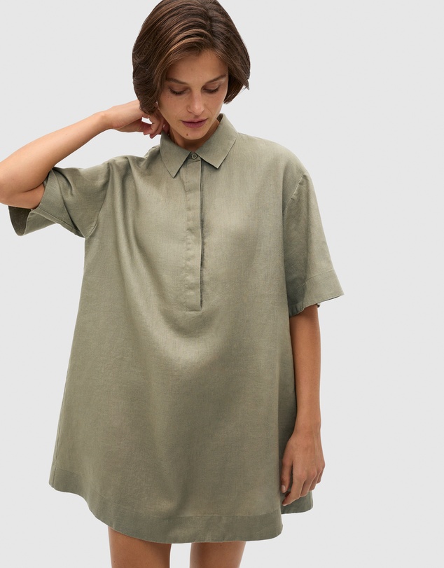 Seed Heritage - Linen Shirt Mini Dress