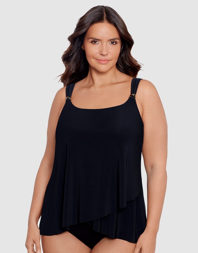 Miraclesuit Swimwear  - Razzle Dazzle Dazzle Underwired Plus Size Tankini Top