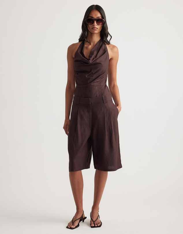 Decjuba - Gwen Linen Blend Shorts