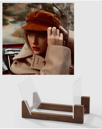 Universal Music - Taylor Swifts Version Red Vinyl Album & Crosley Record Storage Display Stand