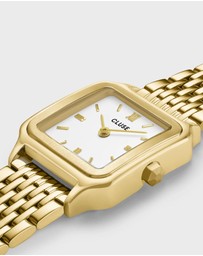 Cluse - Gracieuse Petite Gold Link & White Epoxy Bracelet Gift Set