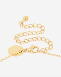 Lovisa - Waterproof Gold Plated Stainless Steel Bamboo Letter T Necklace
