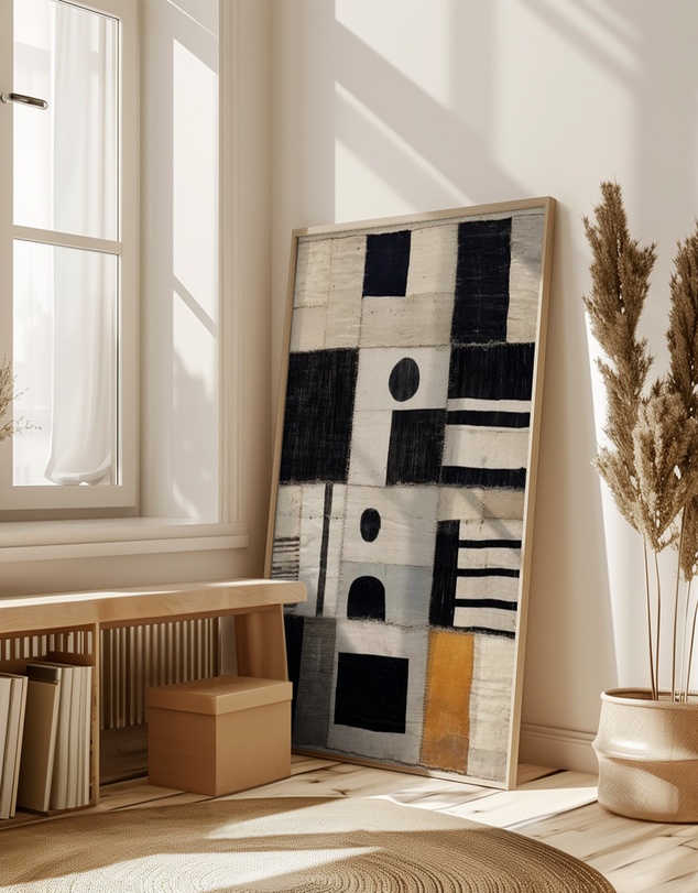 Olive et Oriel - Sewn Fabric by Treechild Art Print