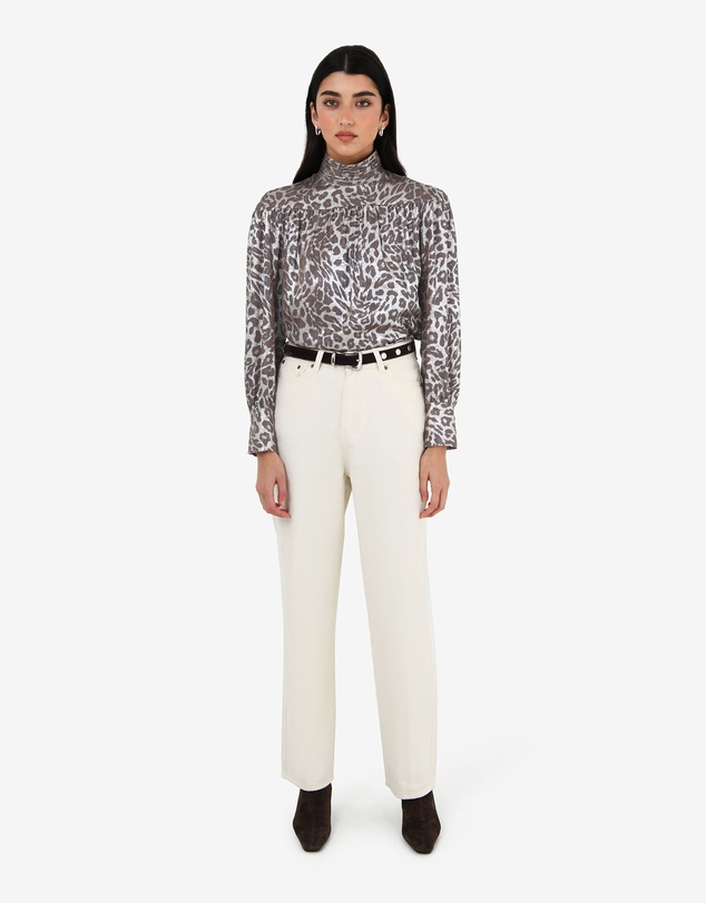 Forcast - Melisa Gathered Yoke Top