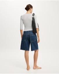 Cotton On - Baggy Denim Short