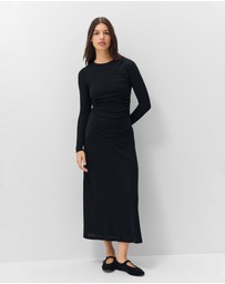 UNISON - Merino Drape Detail Dress