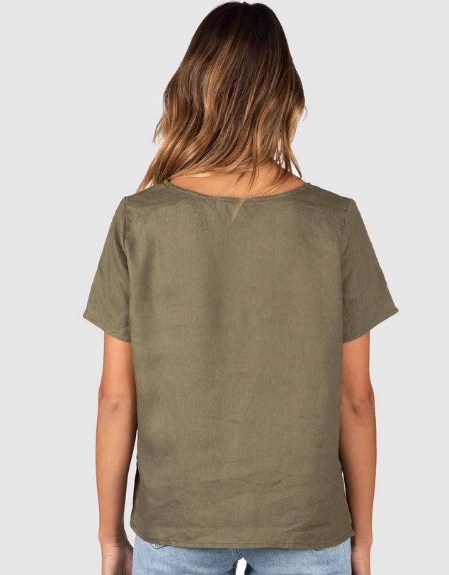CAMIXA - Teena Linen T-shirt Top