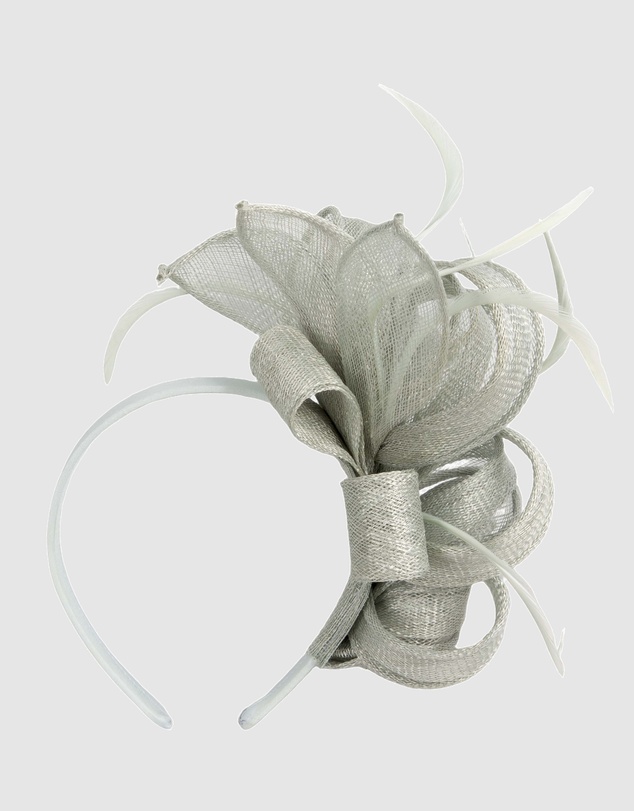Max Alexander - Light Blue Sinamay Loops Fascinator