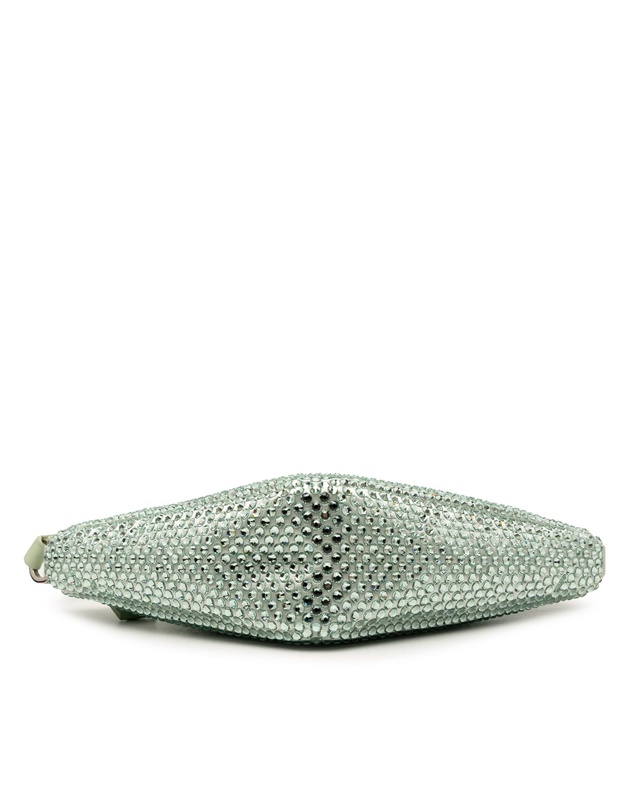 Pre-Loved by Azura Reborn - Pre-Loved Satin Crystal Embellished Triangle Pouch