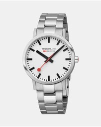 Mondaine - Mondaine Classic Silver Stainless Steel 40mm Watch