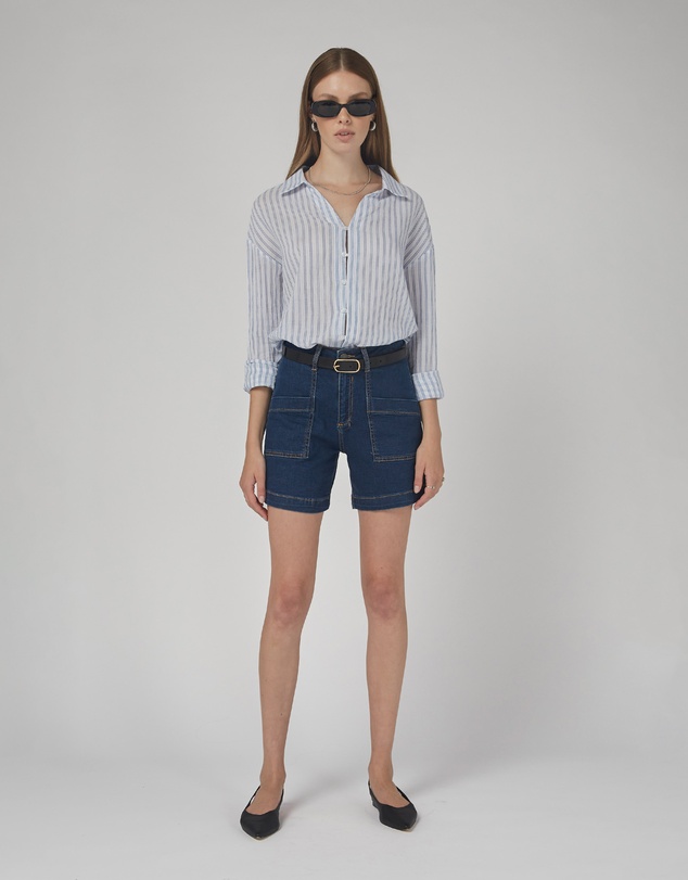 DRICOPER DENIM - Zaplin Paris Blue Denim Shorts