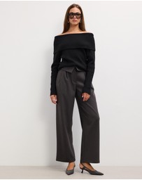 The Fated - Sammy Off Shoulder Knit Top