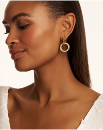 Ted Baker - Lina Double Link Crystal Drop Earrings