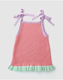 WITH LOVE FOR KIDS - Frills Knitted Dress - Kids