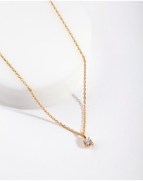 Lovisa - Gold Plated Sterling Silver Baby Cubic Zirconia Necklace