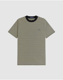 Fred Perry - Fine Stripe Heavy Weight T-Shirt