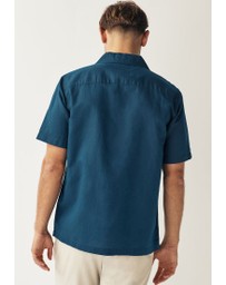 NEXT - Cuban Collar Linen Blend Short Sleeve Shirt