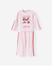 Cotton On Kids - Disney Mickey & Minnie Double Layer Long Sleeve Pyjama Set