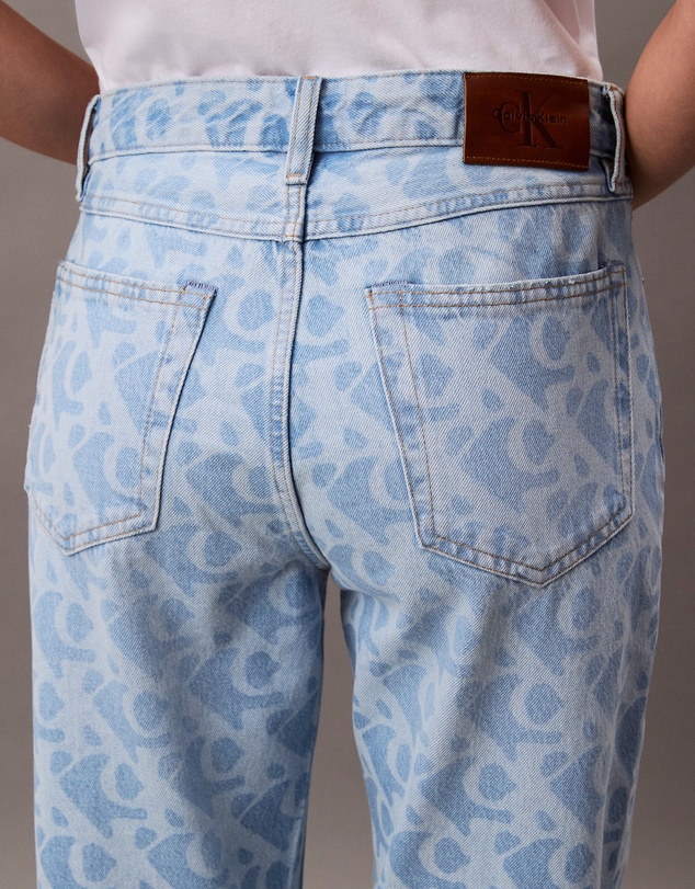 Calvin Klein Jeans - Allover Logo 90s Straight Jeans